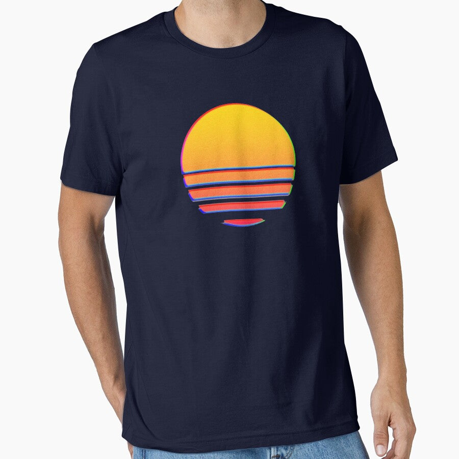 Outrun Retro Sun by SpicyBasil - Adult & Kids T-Shirts, Sweatshirts & Hoodies apparel design preview 1