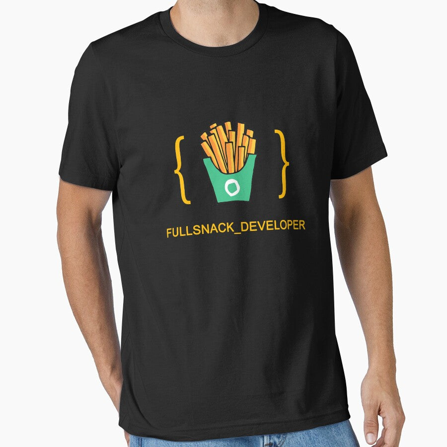 Funny Full Snack Developer by GAJENDRAN R - Adult & Kids T-Shirts, Sweatshirts & Hoodies apparel design preview 1