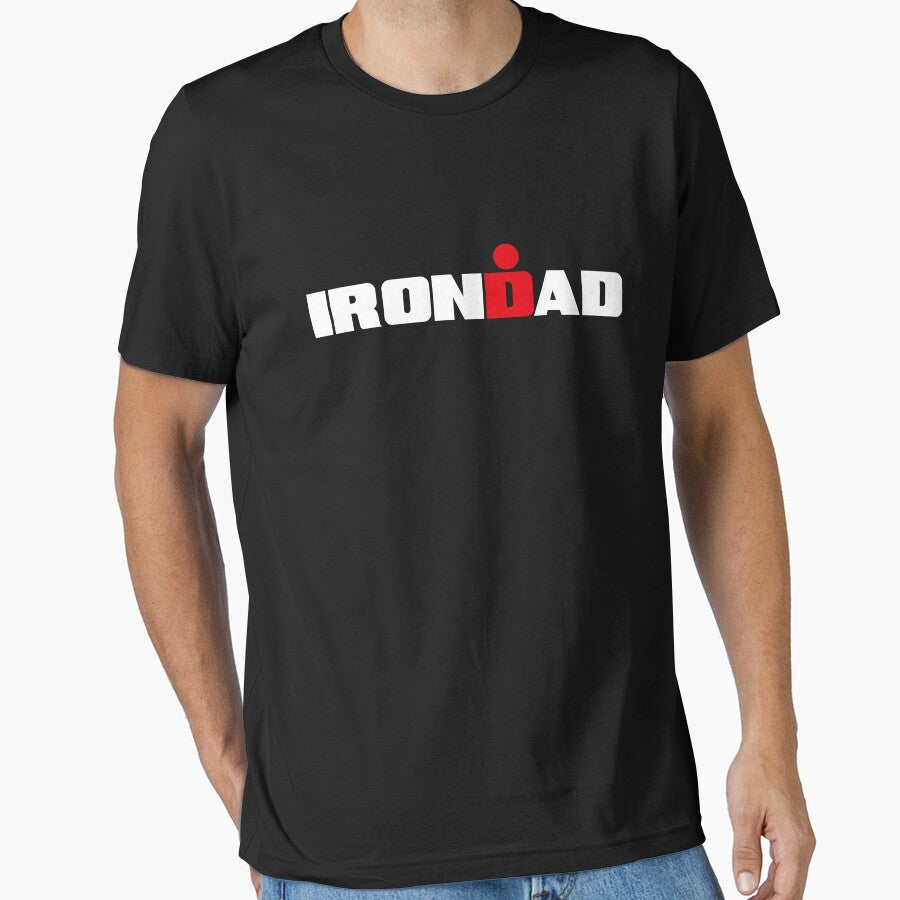 IronDad, Triathlon Dad, Triathlete Daddy by Pau Baz - Adult & Kids T-Shirts, Sweatshirts & Hoodies apparel design preview 1