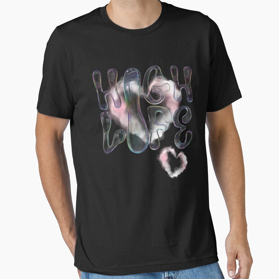 High life y2k design vaporwave vibe bubbles by - Adult & Kids T-Shirts, Sweatshirts & Hoodies apparel design preview 1