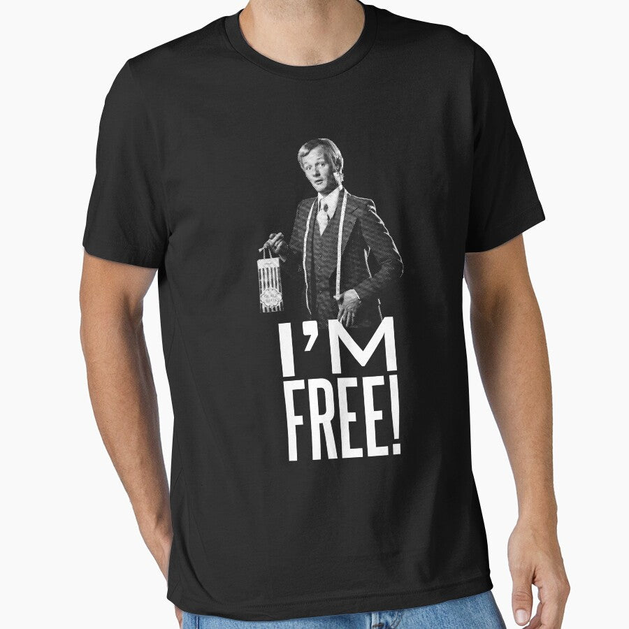 Mr Humphries I'm Free Quote by McPod - Adult & Kids T-Shirts, Sweatshirts & Hoodies apparel design preview 1