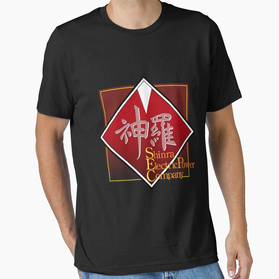 Final Fantasy Shinra Electric Power Company E by - Adult & Kids T-Shirts, Sweatshirts & Hoodies apparel design preview 1