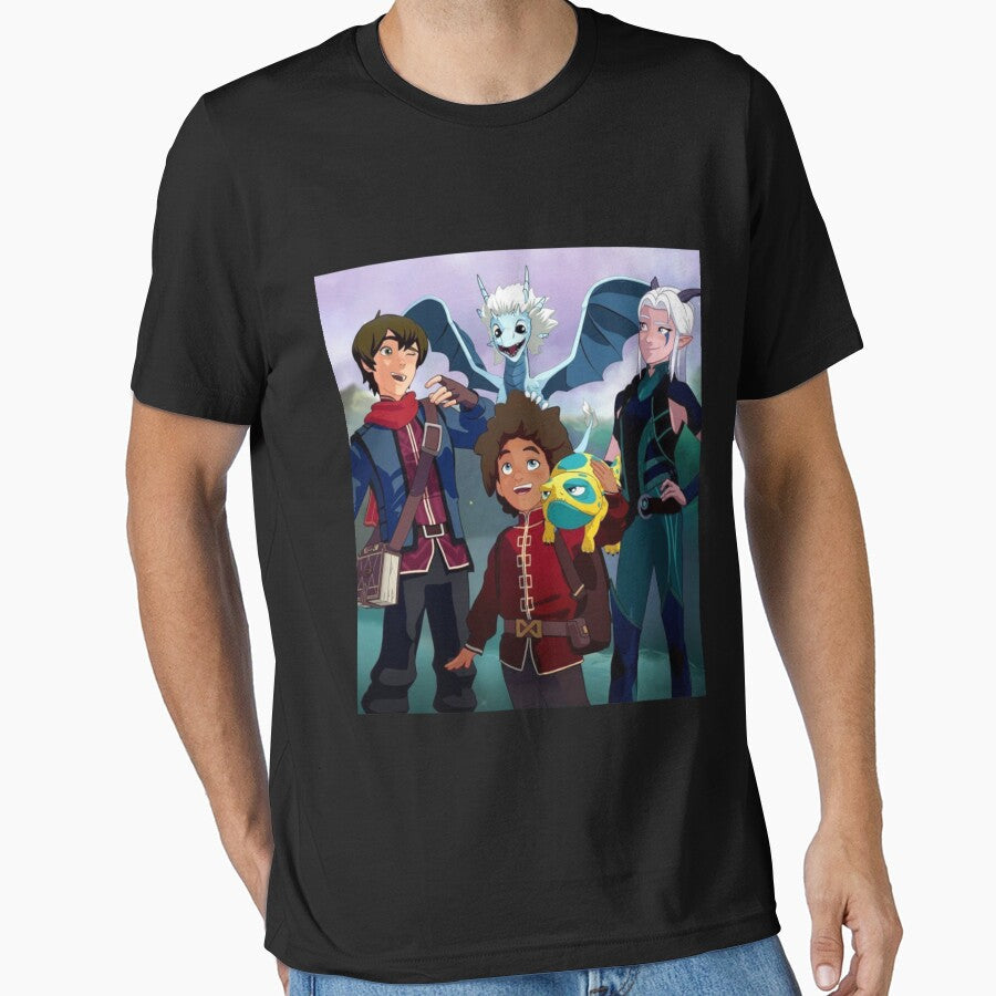 Rayla, Ezran, Zym, Bait, Callum-The Dragon Prince - Adult & Kids T-Shirts, Sweatshirts & Hoodies apparel design preview 1