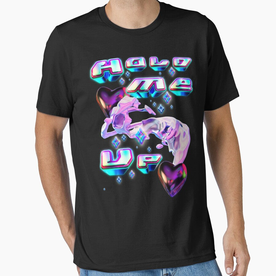 Hold me up y2k vaporwave vibe by VantaTheArtist - Adult & Kids T-Shirts, Sweatshirts & Hoodies apparel design preview 1