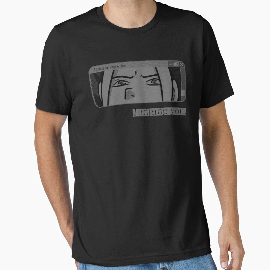 Tsundere stare1 by isisislas - Adult & Kids T-Shirts, Sweatshirts & Hoodies apparel design preview 1