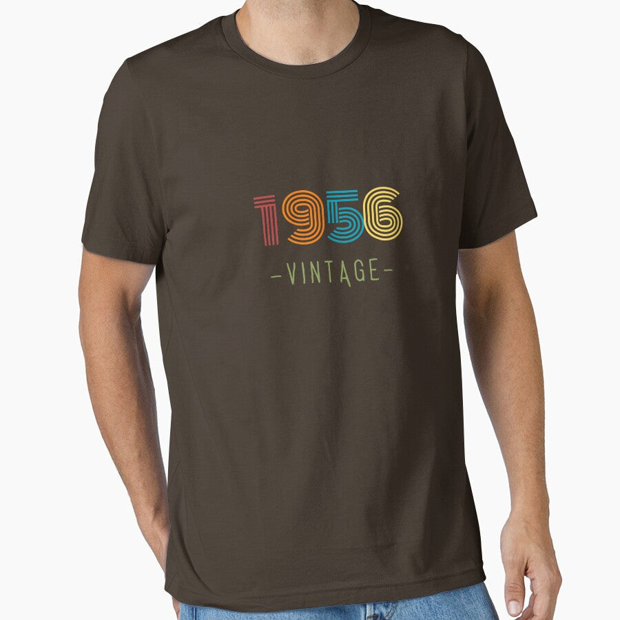 VINTAGE 1956 NEON RETRO DESIGN by Frame and Flames - Adult & Kids T-Shirts, Sweatshirts & Hoodies apparel design preview 1