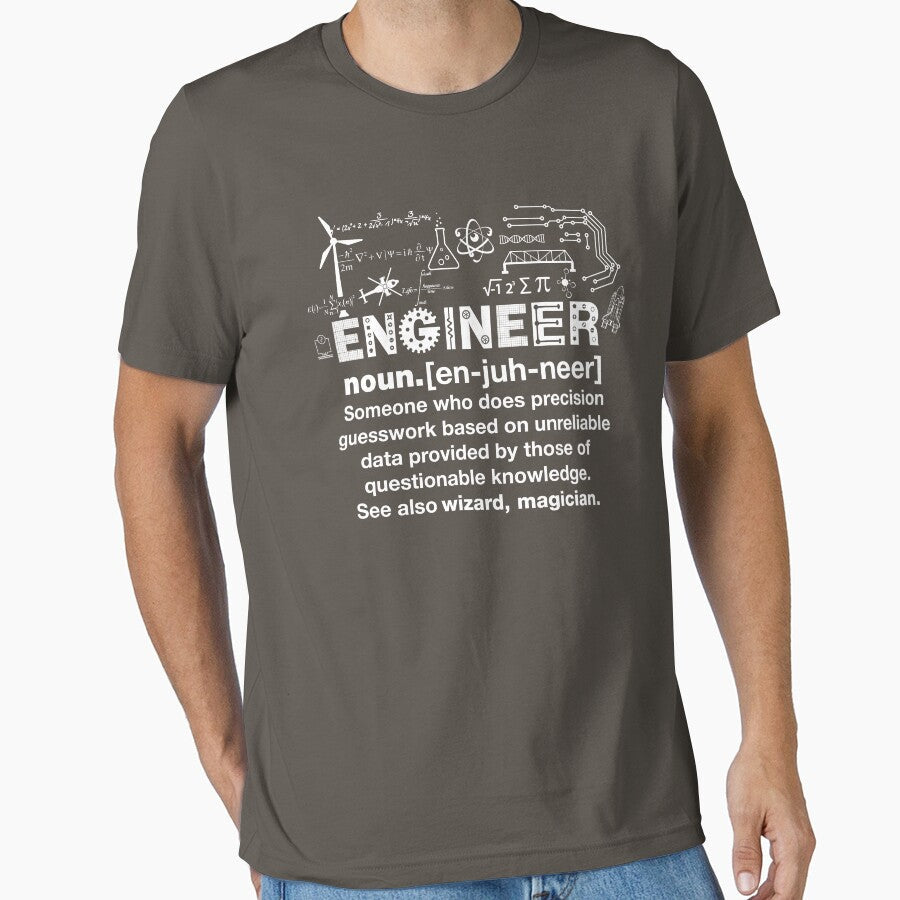 Engineer Humor Definition by lolotees - Adult & Kids T-Shirts, Sweatshirts & Hoodies apparel design preview 1