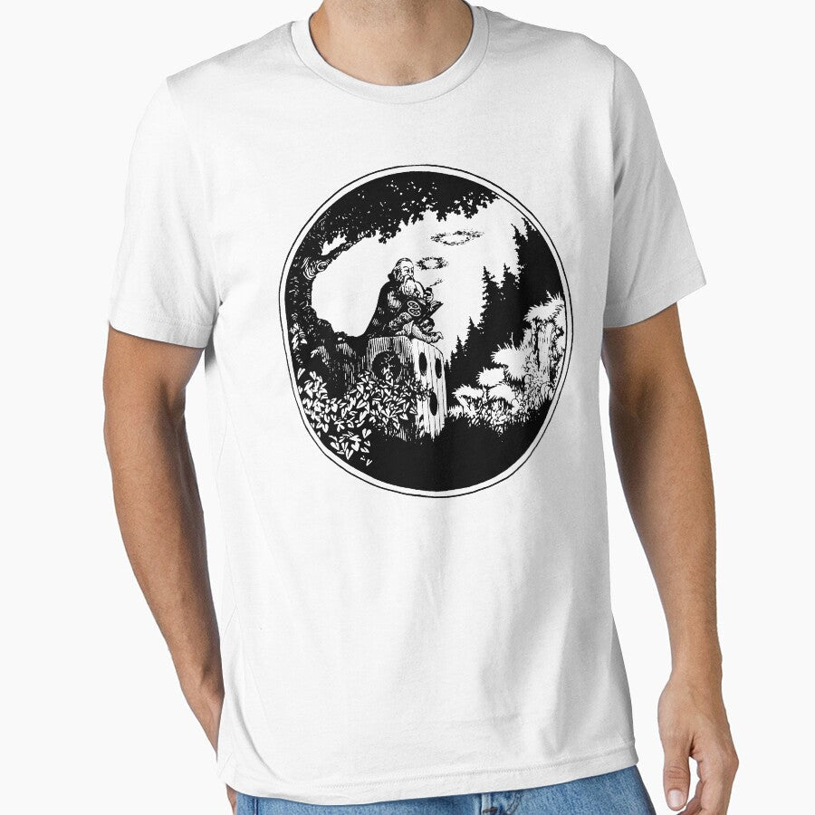 AD&D Smoking Wizard by Cotereaux - Adult & Kids T-Shirts, Sweatshirts & Hoodies apparel design preview 1