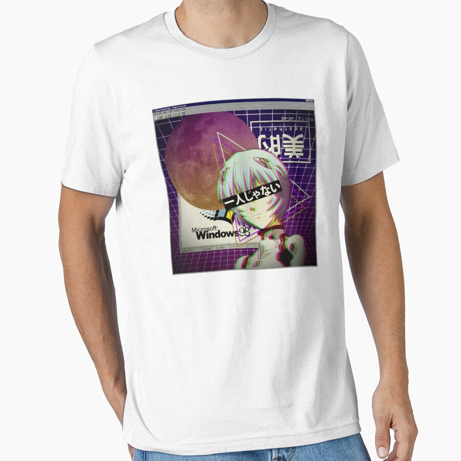 Vaporwave Rei Evangelion Aesthetic by Brendan Raysor - Adult & Kids T-Shirts, Sweatshirts & Hoodies apparel design preview 1