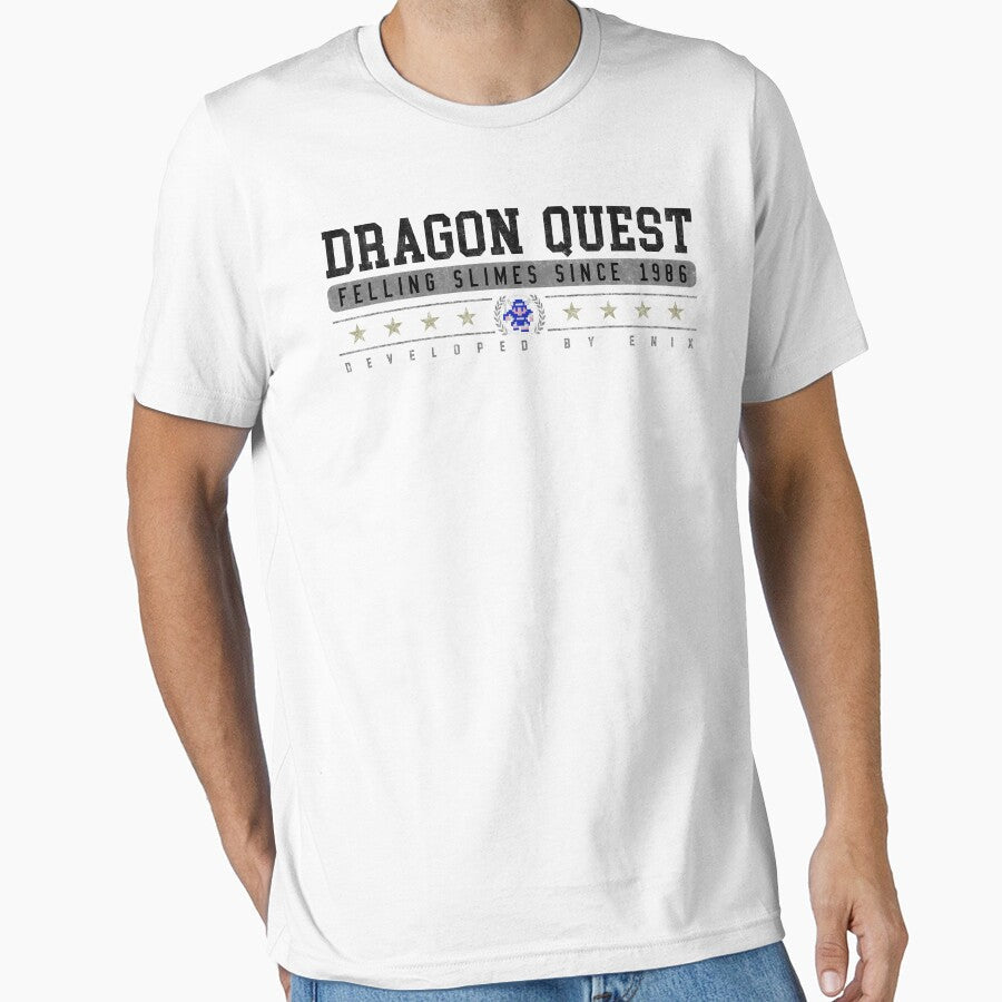 Dragon Quest Vintage White by garudoh - Adult & Kids T-Shirts, Sweatshirts & Hoodies apparel design preview 1