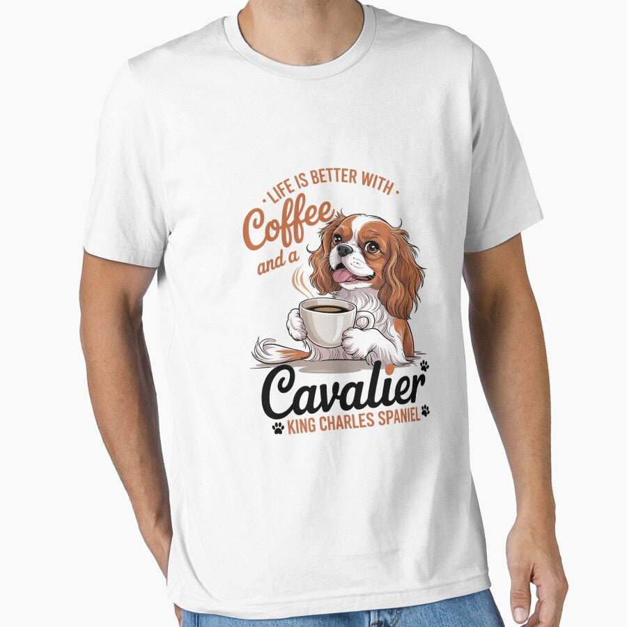 Cavalier King Charles Spaniel Dog Breed Life is - Adult & Kids T-Shirts, Sweatshirts & Hoodies apparel design preview 1