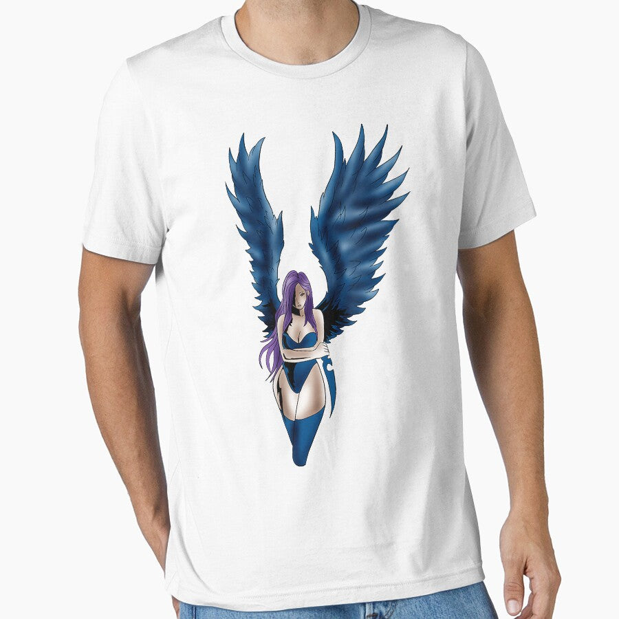 Angel Cute Anime Girl Sweet Guardian Sexy Wings Gift - Adult & Kids T-Shirts, Sweatshirts & Hoodies apparel design preview 1