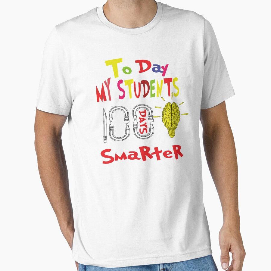 100th Day of School Ideas, Teacher, gift for My - Adult & Kids T-Shirts, Sweatshirts & Hoodies apparel design preview 1