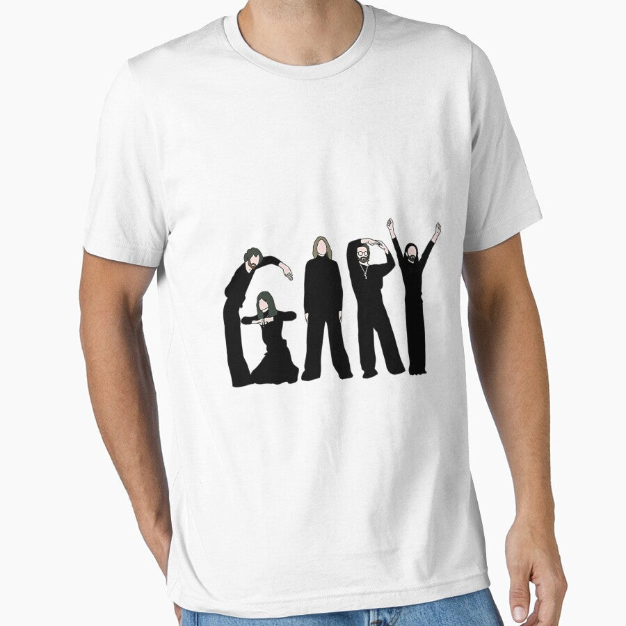 Blossoms Band Gary Album Artwork Drawing by - Adult & Kids T-Shirts, Sweatshirts & Hoodies apparel design preview 1