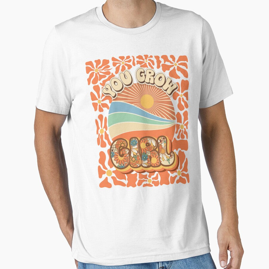 Mothers day plant lover groovy You grow girl by - Adult & Kids T-Shirts, Sweatshirts & Hoodies apparel design preview 1