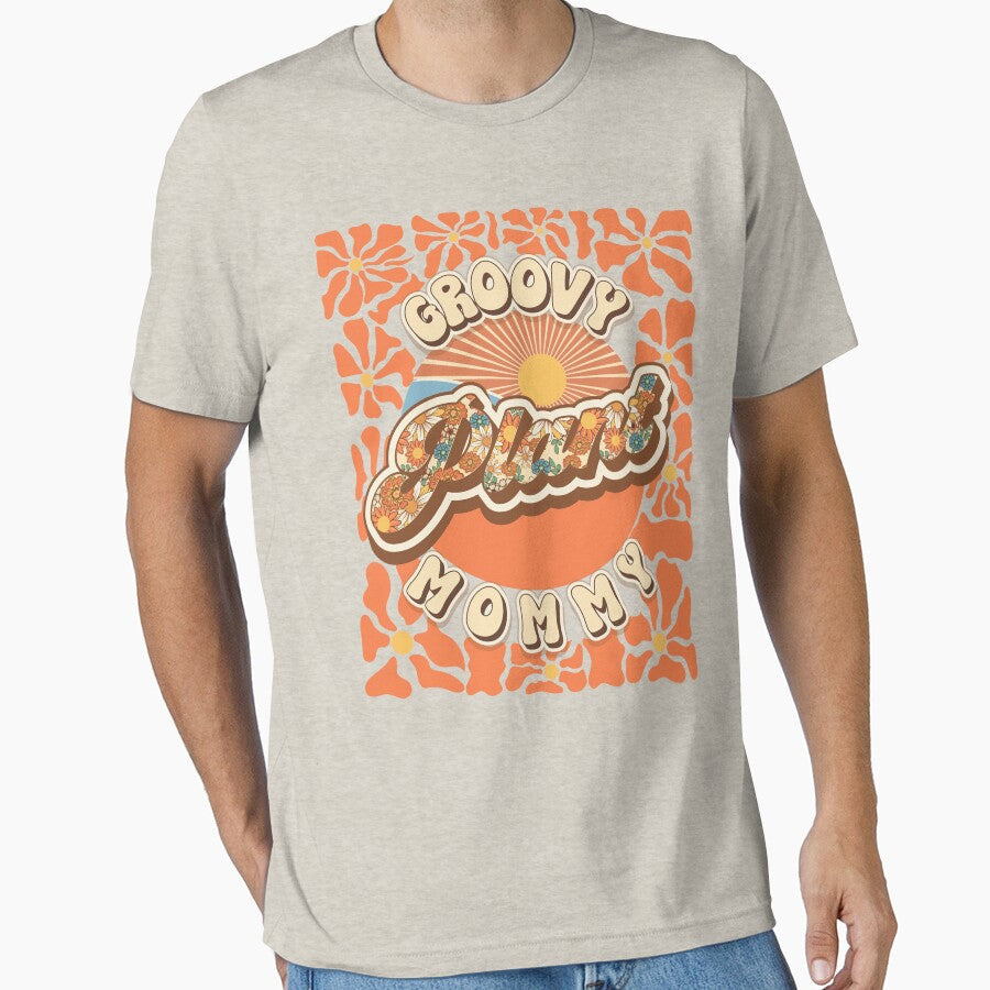 Mother day plant lover groovy gift for mommy by - Adult & Kids T-Shirts, Sweatshirts & Hoodies apparel design preview 1