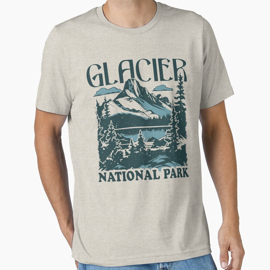 Glacier National Park by toongstudio - Adult & Kids T-Shirts, Sweatshirts & Hoodies apparel design preview 1