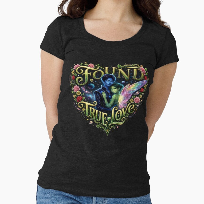 Found True Love: Cosmic Fairy Fantasy Romance Art by - Adult & Kids T-Shirts, Sweatshirts & Hoodies apparel design preview 1