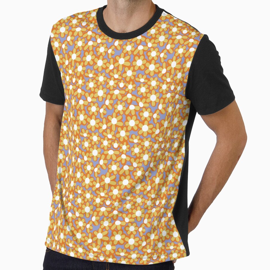 Groovy Flower by didemozberkartprints - Adult & Kids T-Shirts, Sweatshirts & Hoodies apparel design preview 1