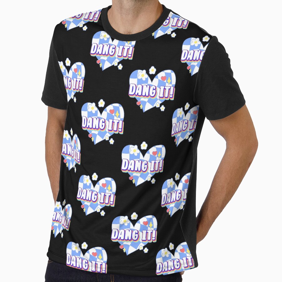 Dang it! Retro 90s Y2K Slang Quotes Twisted Warp - Adult & Kids T-Shirts, Sweatshirts & Hoodies apparel design preview 1