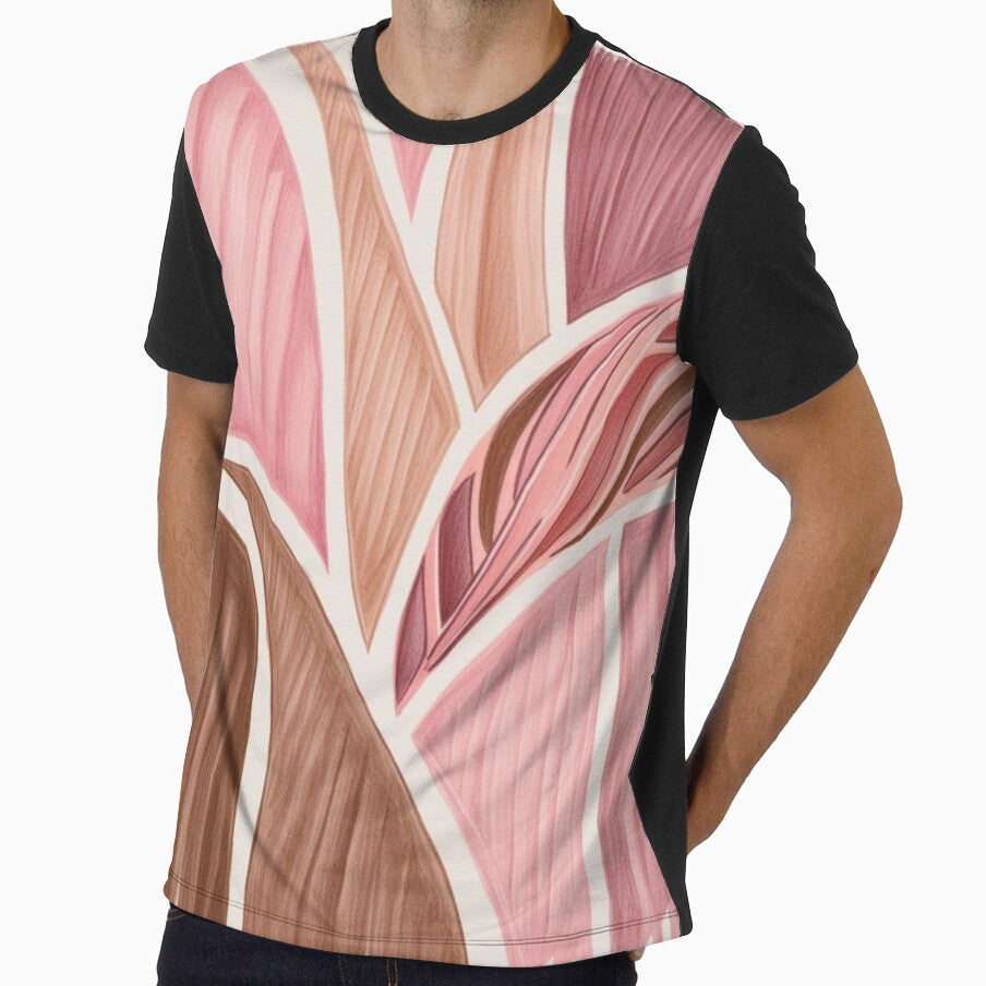 Geometric Boho Abstract in Pink and Brown Retro Wall - Adult & Kids T-Shirts, Sweatshirts & Hoodies apparel design preview 1
