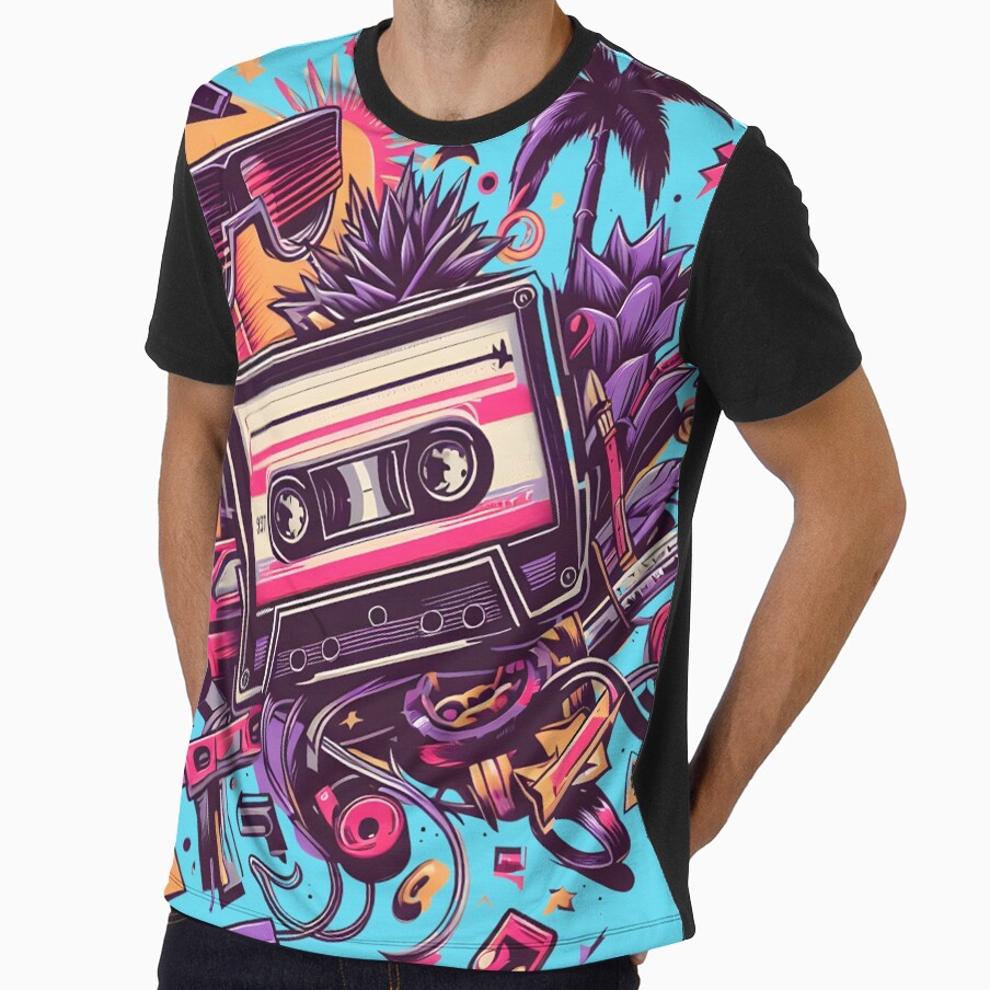 90's Retro Vibe by D-Dreamweaver - Adult & Kids T-Shirts, Sweatshirts & Hoodies apparel design preview 1