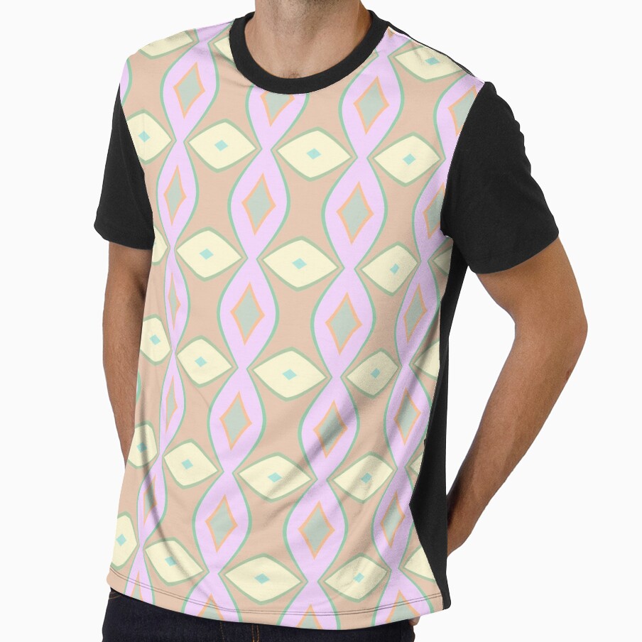 Lines decoration model seamless colorful repeat - Adult & Kids T-Shirts, Sweatshirts & Hoodies apparel design preview 1