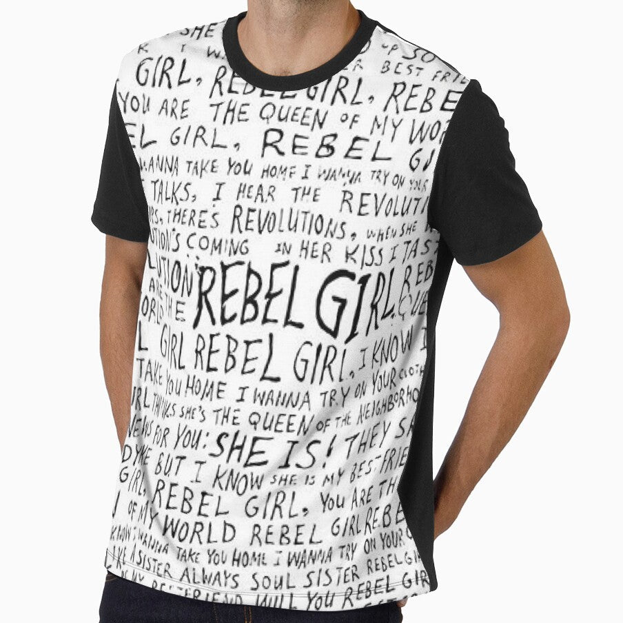 Rebel Girl Typ Title Lyrics of Song by Ruby Star - Adult & Kids T-Shirts, Sweatshirts & Hoodies apparel design preview 1