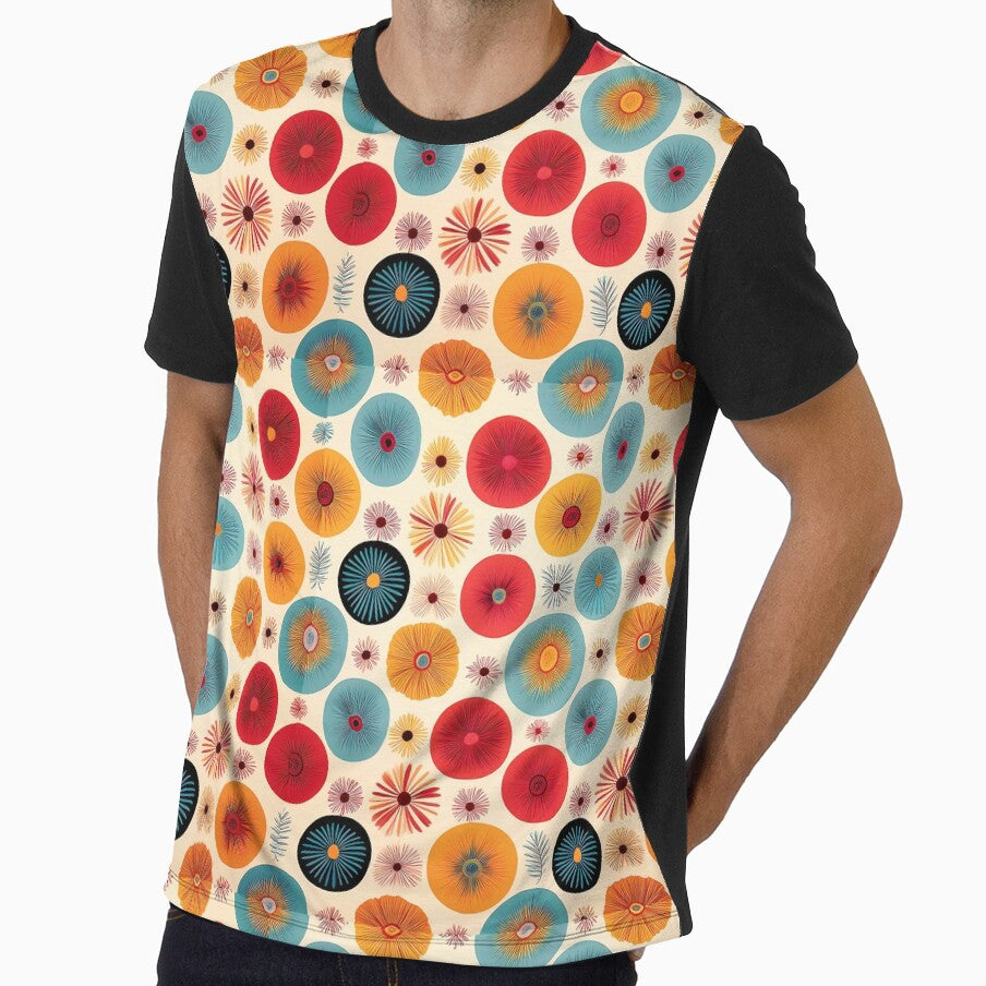 Retro mood pattern design print by Clara Fruggeri - Adult & Kids T-Shirts, Sweatshirts & Hoodies apparel design preview 1