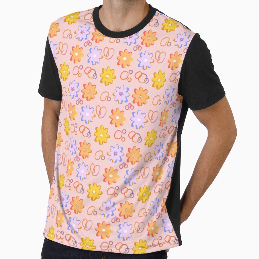 Groovy flowers by AlbionTradeCo - Adult & Kids T-Shirts, Sweatshirts & Hoodies apparel design preview 1