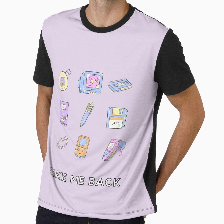 Take me back! purple by studiousmage - Adult & Kids T-Shirts, Sweatshirts & Hoodies apparel design preview 1