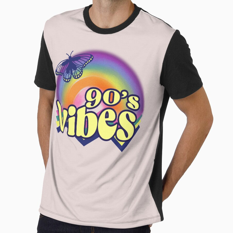 90 S Vibes Retro Rainbow Paint by SunfullyYours - Adult & Kids T-Shirts, Sweatshirts & Hoodies apparel design preview 1