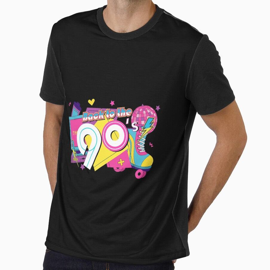 Back To The 90S Theme Colorful Era by intentioncorre - Adult & Kids T-Shirts, Sweatshirts & Hoodies apparel design preview 1