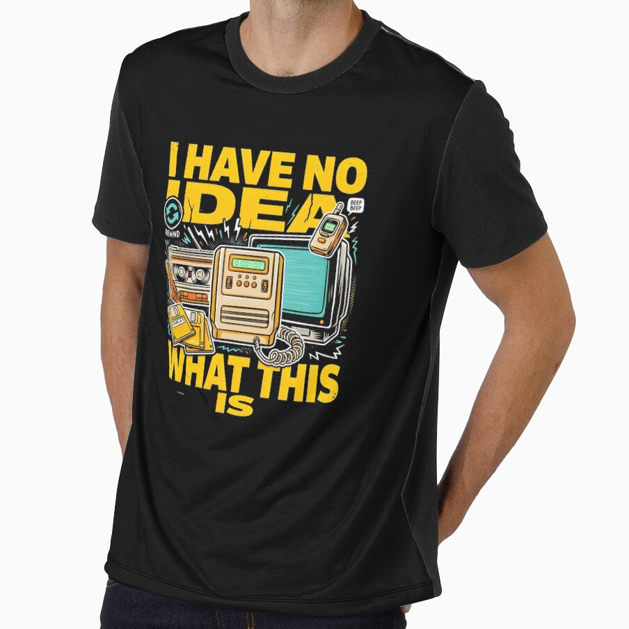 I Have No Idea What This is 80s 90s Vintage Humor for - Adult & Kids T-Shirts, Sweatshirts & Hoodies apparel design preview 1