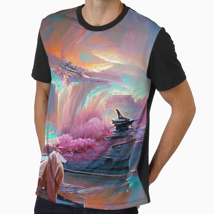 Painting aesthetic by kharamoot - Adult & Kids T-Shirts, Sweatshirts & Hoodies apparel design preview 1