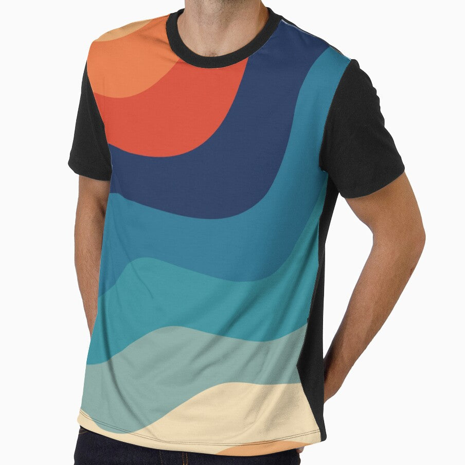 Retro 70s and 80s color palette mod century min by - Adult & Kids T-Shirts, Sweatshirts & Hoodies apparel design preview 1