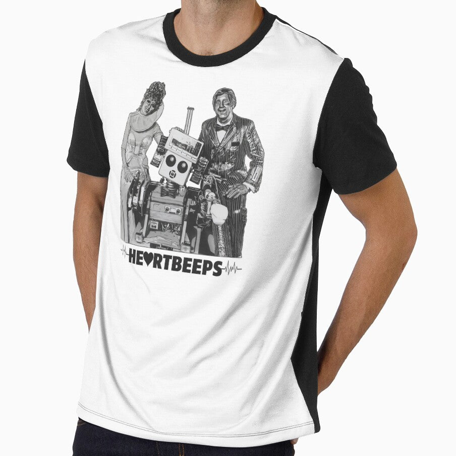 HeartBeeps! by Sideburns Sympathy - Adult & Kids T-Shirts, Sweatshirts & Hoodies apparel design preview 1