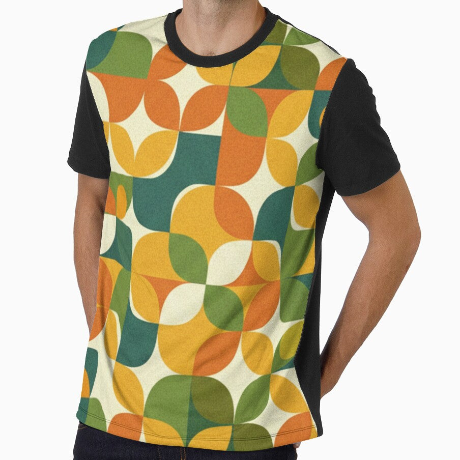 Retro Harvest Geometry by Tanlyco - Adult & Kids T-Shirts, Sweatshirts & Hoodies apparel design preview 1