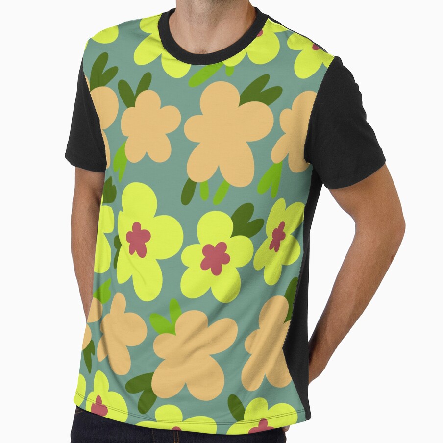 Stay Groovy Retro Flowers 2 by PDMT - Adult & Kids T-Shirts, Sweatshirts & Hoodies apparel design preview 1
