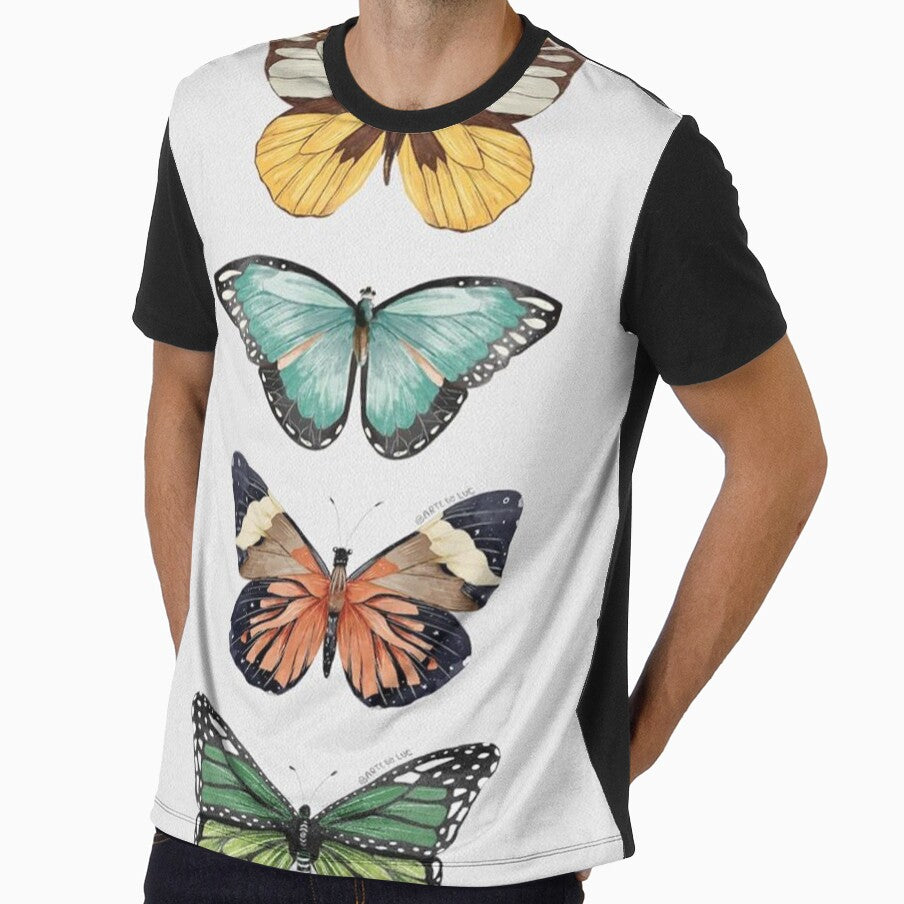 Butterfly Print Design y2k Cute Aesthetic by Ruby - Adult & Kids T-Shirts, Sweatshirts & Hoodies apparel design preview 1