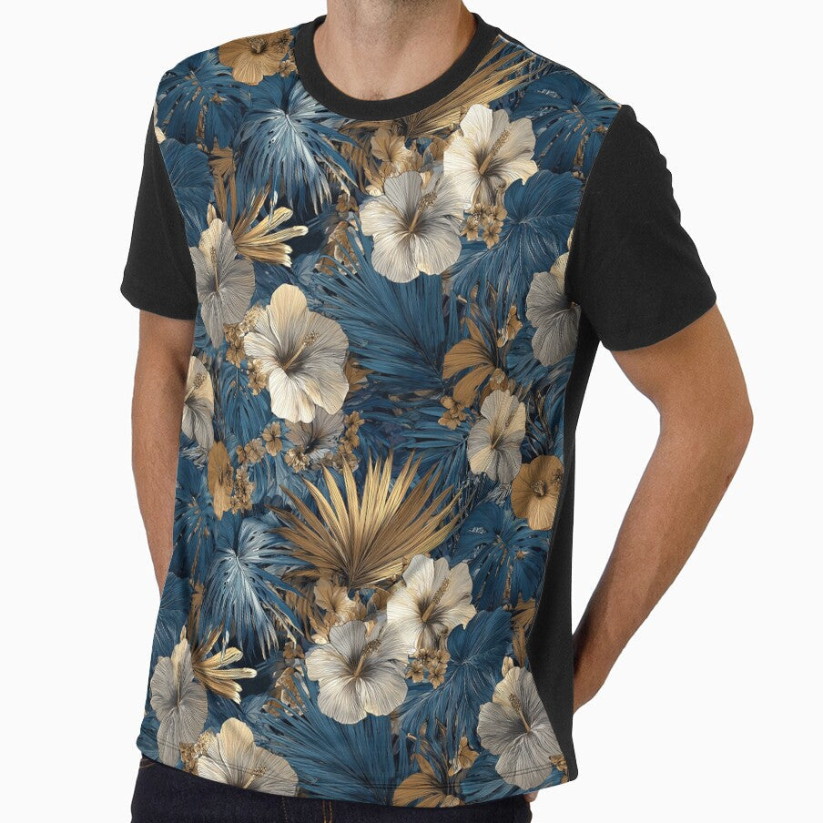 Petaled Tropical Flower Print Garden Pattern Gifts - Adult & Kids T-Shirts, Sweatshirts & Hoodies apparel design preview 1