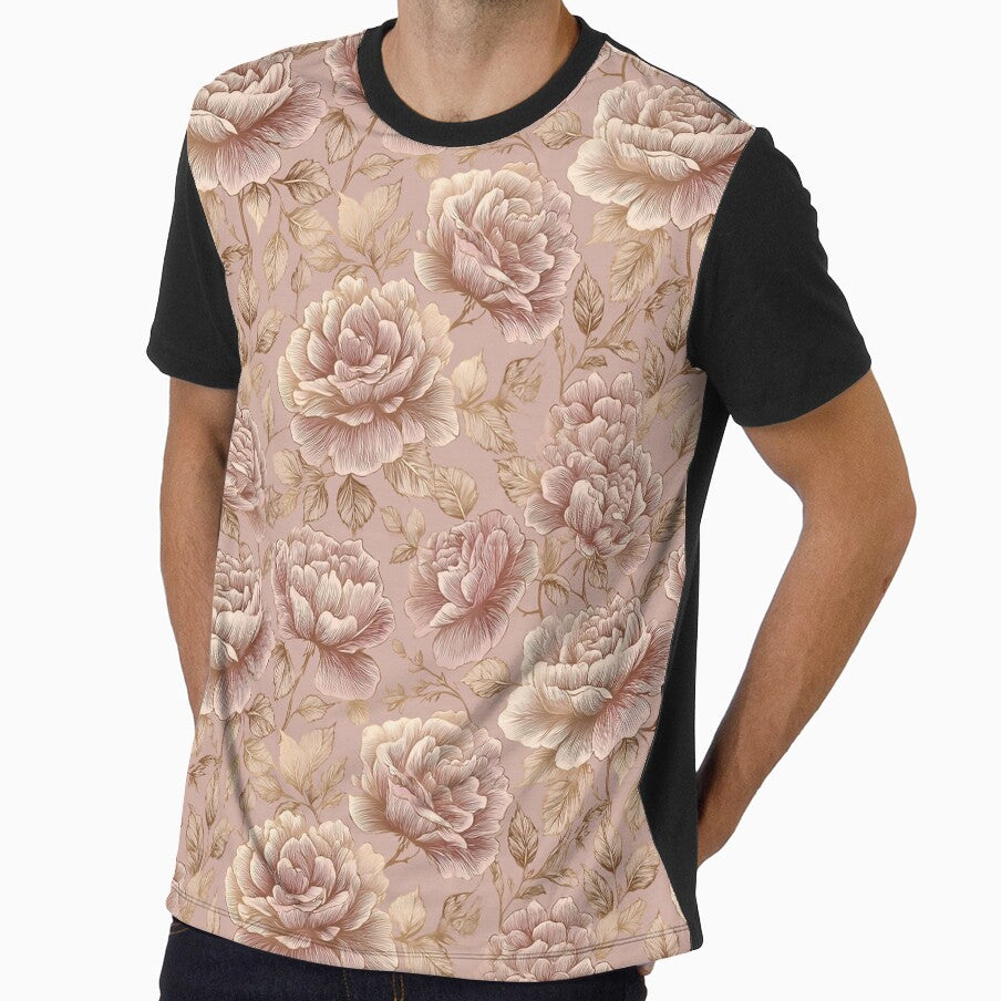 Soft Rose Flower Hawaiian Pattern Birthday Gift Ideas - Adult & Kids T-Shirts, Sweatshirts & Hoodies apparel design preview 1