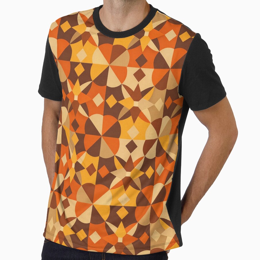 Retro Mid‑Century Modern Starburst Pattern by - Adult & Kids T-Shirts, Sweatshirts & Hoodies apparel design preview 1