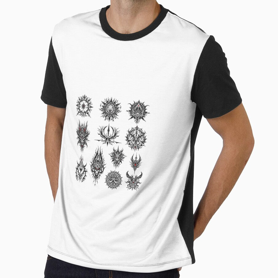 90s tribal gothic design by Elizzobat - Adult & Kids T-Shirts, Sweatshirts & Hoodies apparel design preview 1