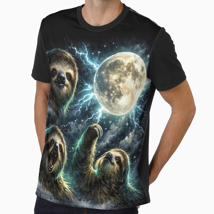 Retro sloth by AIEverything - Adult & Kids T-Shirts, Sweatshirts & Hoodies apparel design preview 1