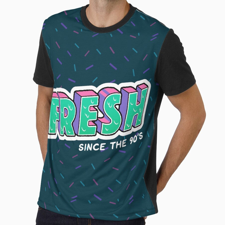 Fresh Since the '90s retro nostalgia by Unboltingcat - Adult & Kids T-Shirts, Sweatshirts & Hoodies apparel design preview 1