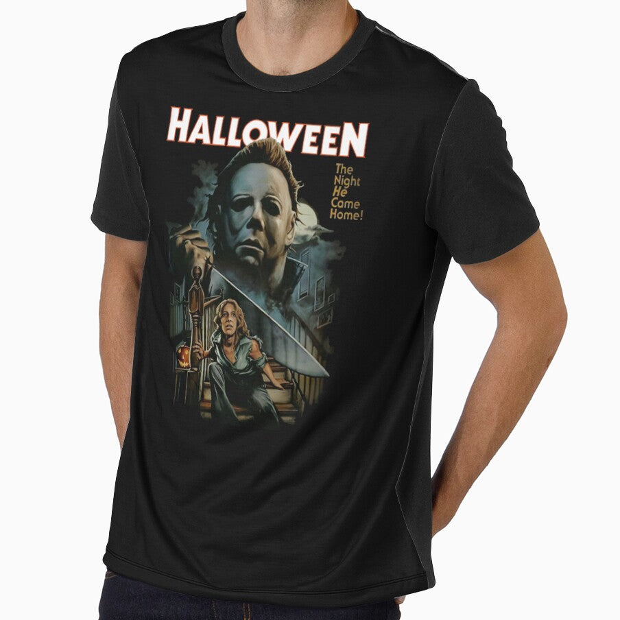 Halloween (1978) Ver.3 White Font by brian0630 - Adult & Kids T-Shirts, Sweatshirts & Hoodies apparel design preview 1