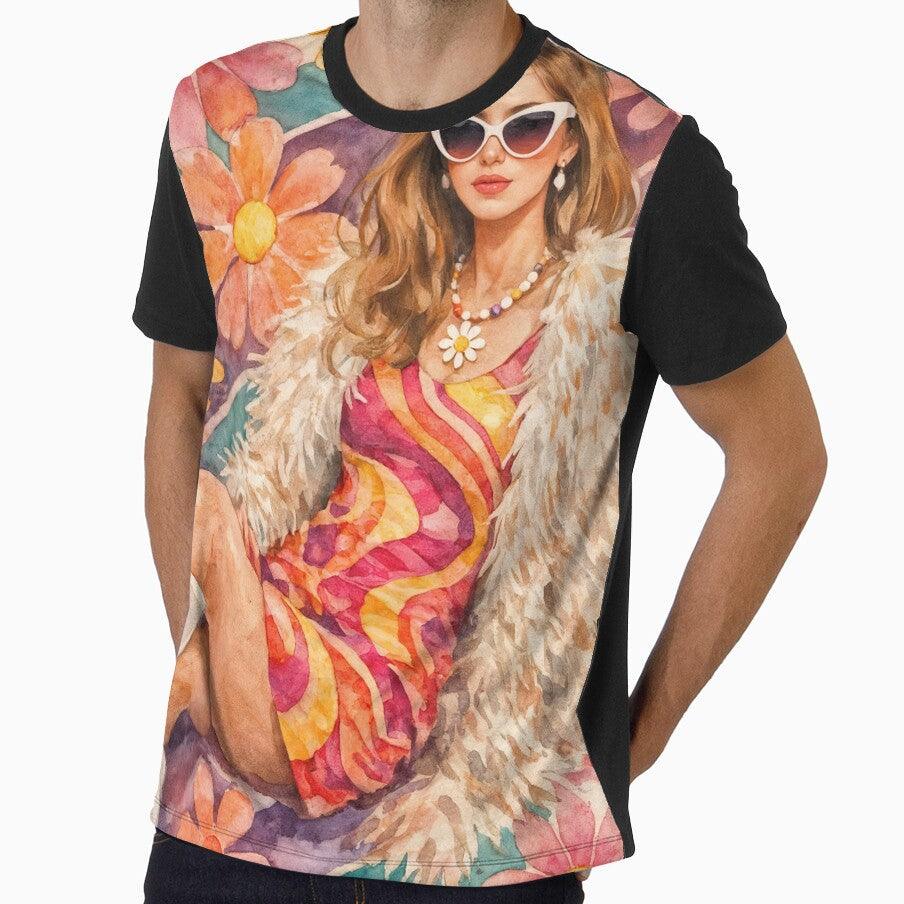 Copy of Bohemian Dream Retro Watercolor Style by - Adult & Kids T-Shirts, Sweatshirts & Hoodies apparel design preview 1