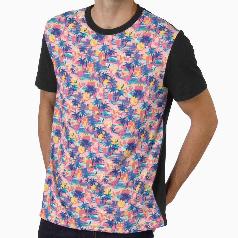 Retro-futuristic vaporwave by MidArtForge - Adult & Kids T-Shirts, Sweatshirts & Hoodies apparel design preview 1