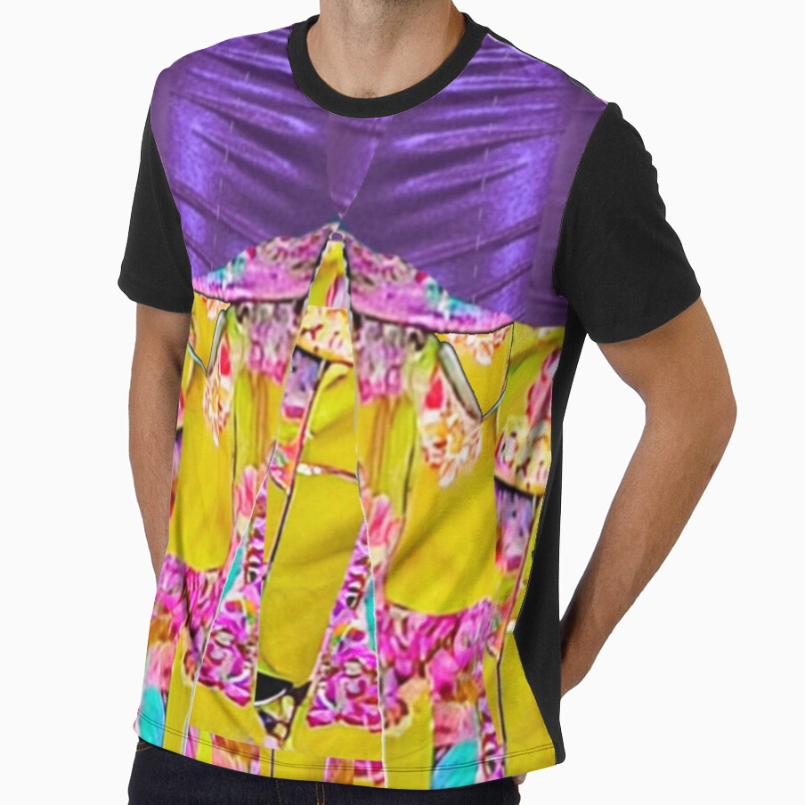 Y2K taste,Cyber, Purple x Yellow Flowers Pattern by - Adult & Kids T-Shirts, Sweatshirts & Hoodies apparel design preview 1
